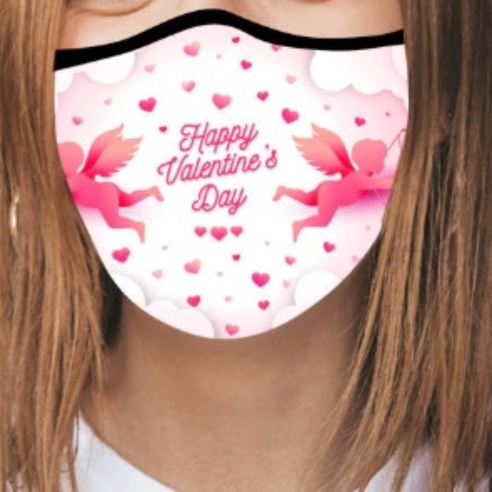 2/$15 Valentine's Day Fashion Face Mask